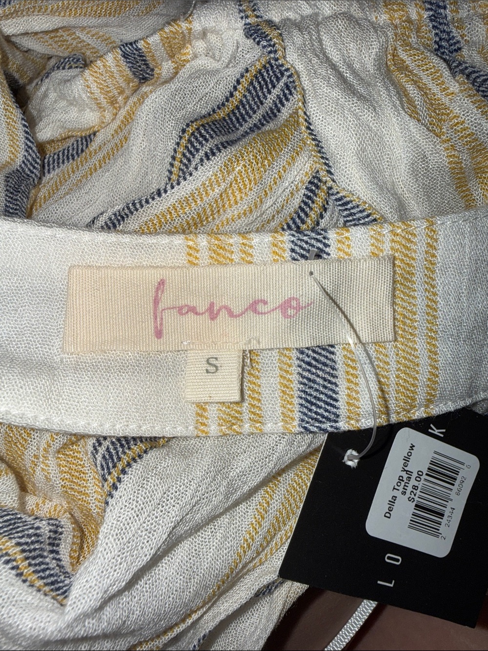 Striped Cropped Top - Picture 2 of 4